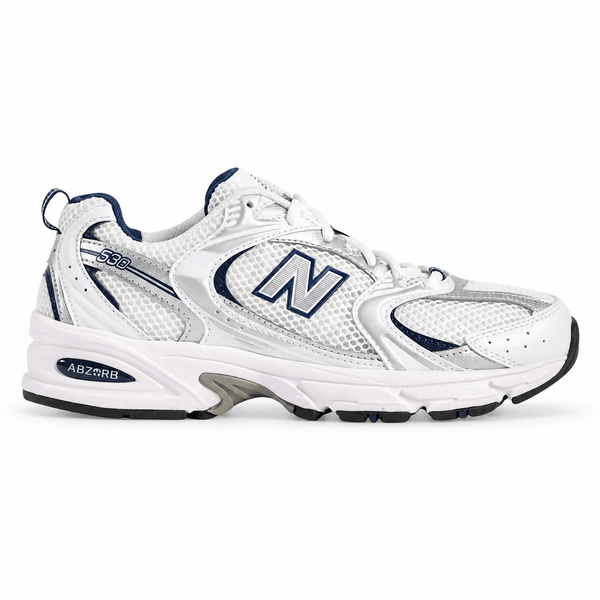 New Balance 530 White Silver Navy