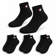 Champion 3 Pack Quarter Socks - Black