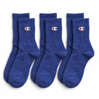 Champion 3 Pack Crew Socks - Blue