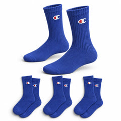Champion 3 Pack Crew Socks - Blue