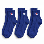 Champion 3 Pack Quarter Socks - Blue