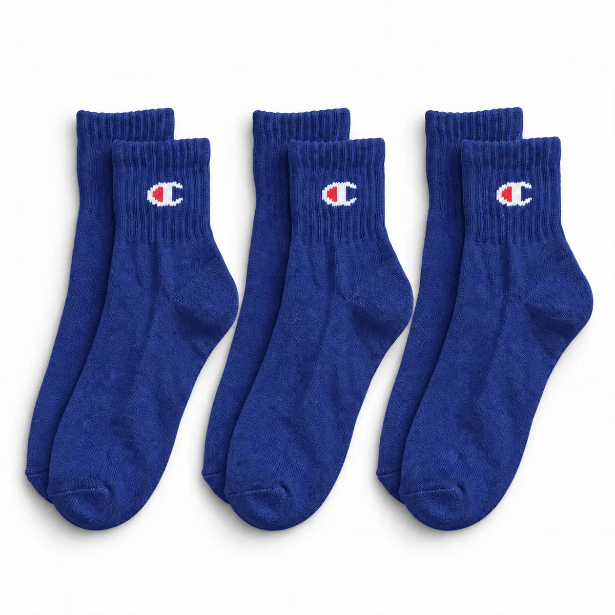 Champion 3 Pack Quarter Socks - Blue