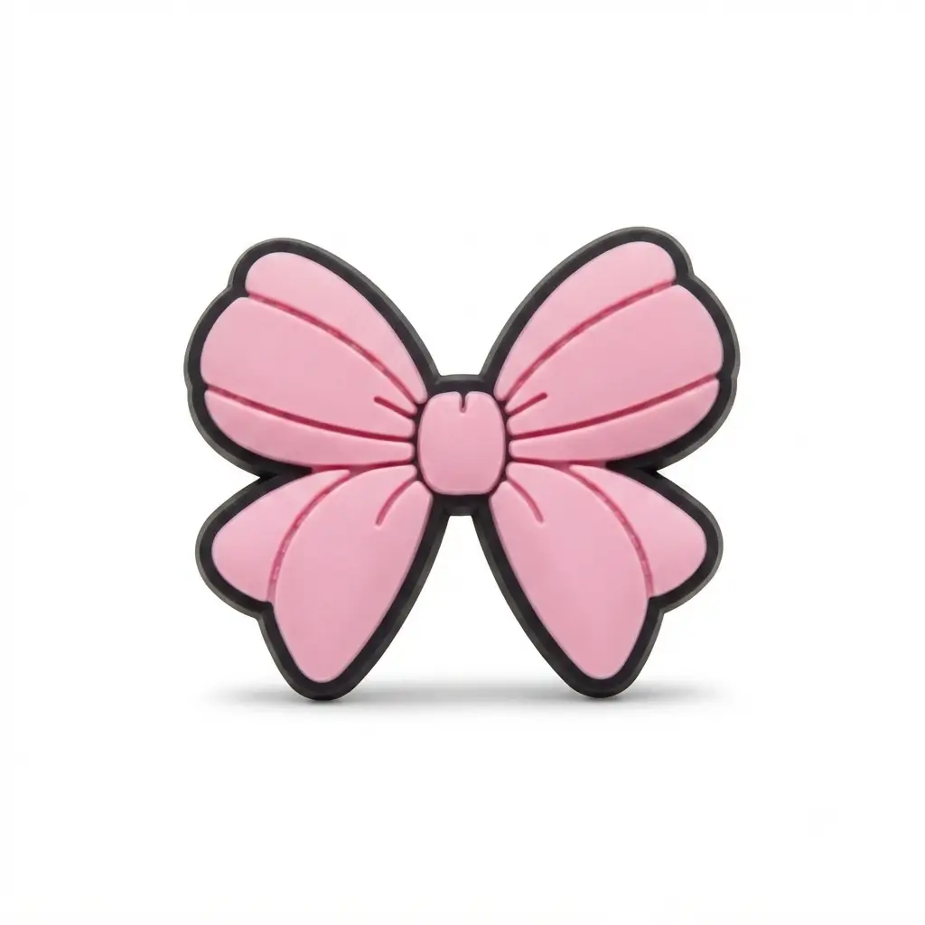 Jibbitz pink bow charm for Crocs