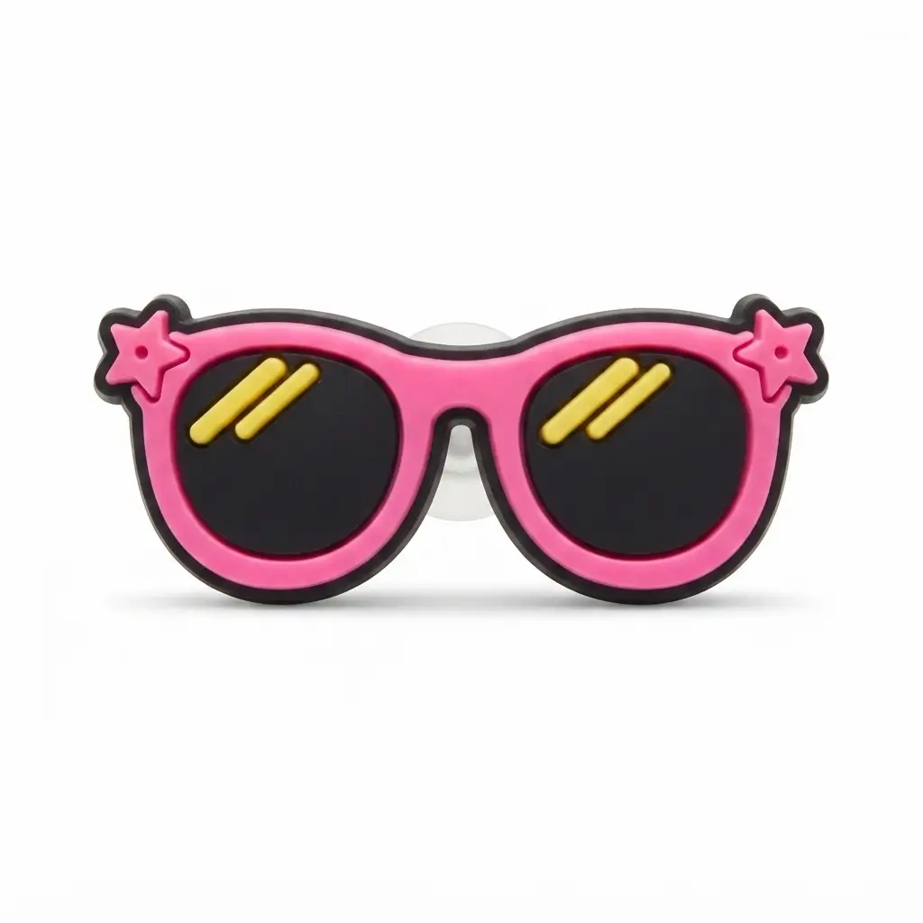 Jibbitz pink sunglasses charm for Crocs