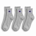Champion 3 Pack Quarter Socks - Grey B