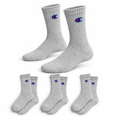 Champion 3 Pack Crew Socks - Grey