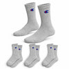 Champion 3 Pack Crew Socks - Grey