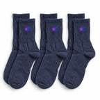 Champion 3 Pack Crew Socks - Navy