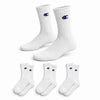 Champion 3 Pack Crew Socks - White