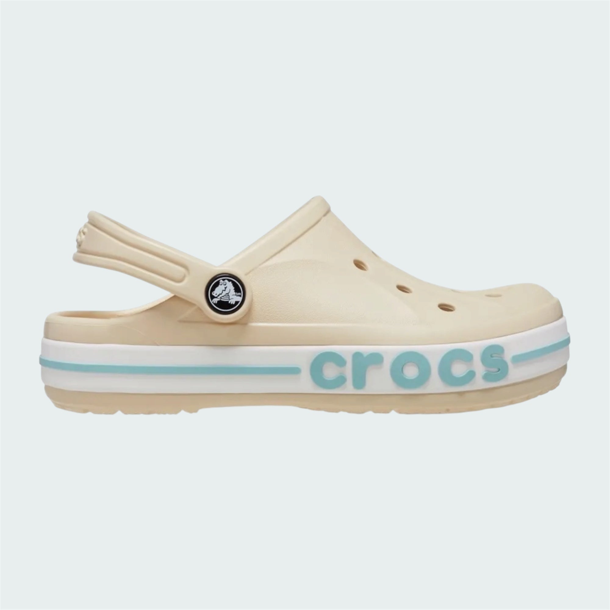Crocs Bayaband clog in Beige/Blue colorway