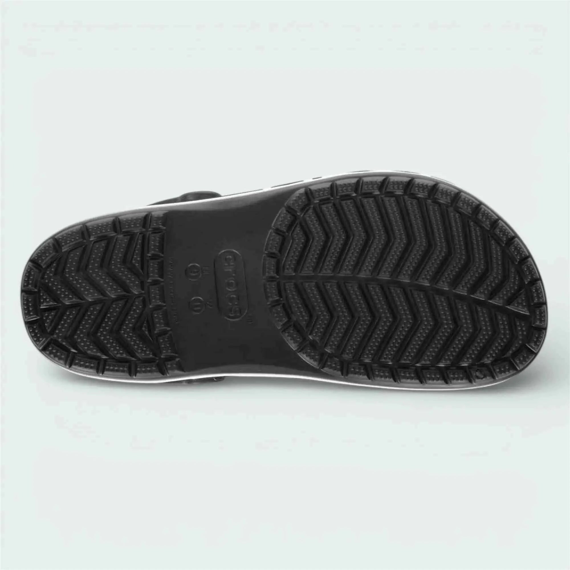 Crocs Bayaband clog in Black colorway - worn view