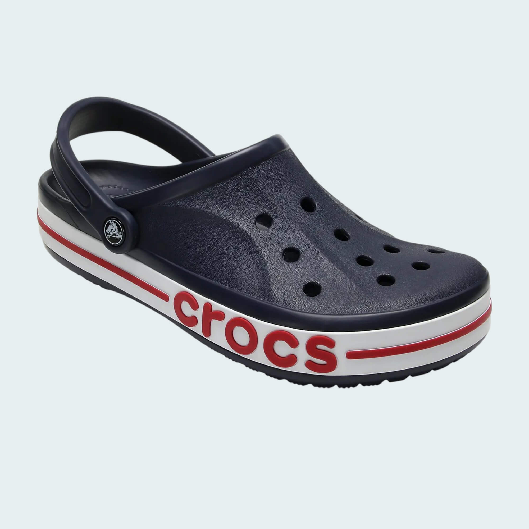 Crocs Bayaband clog in Navy Blue colorway - side view