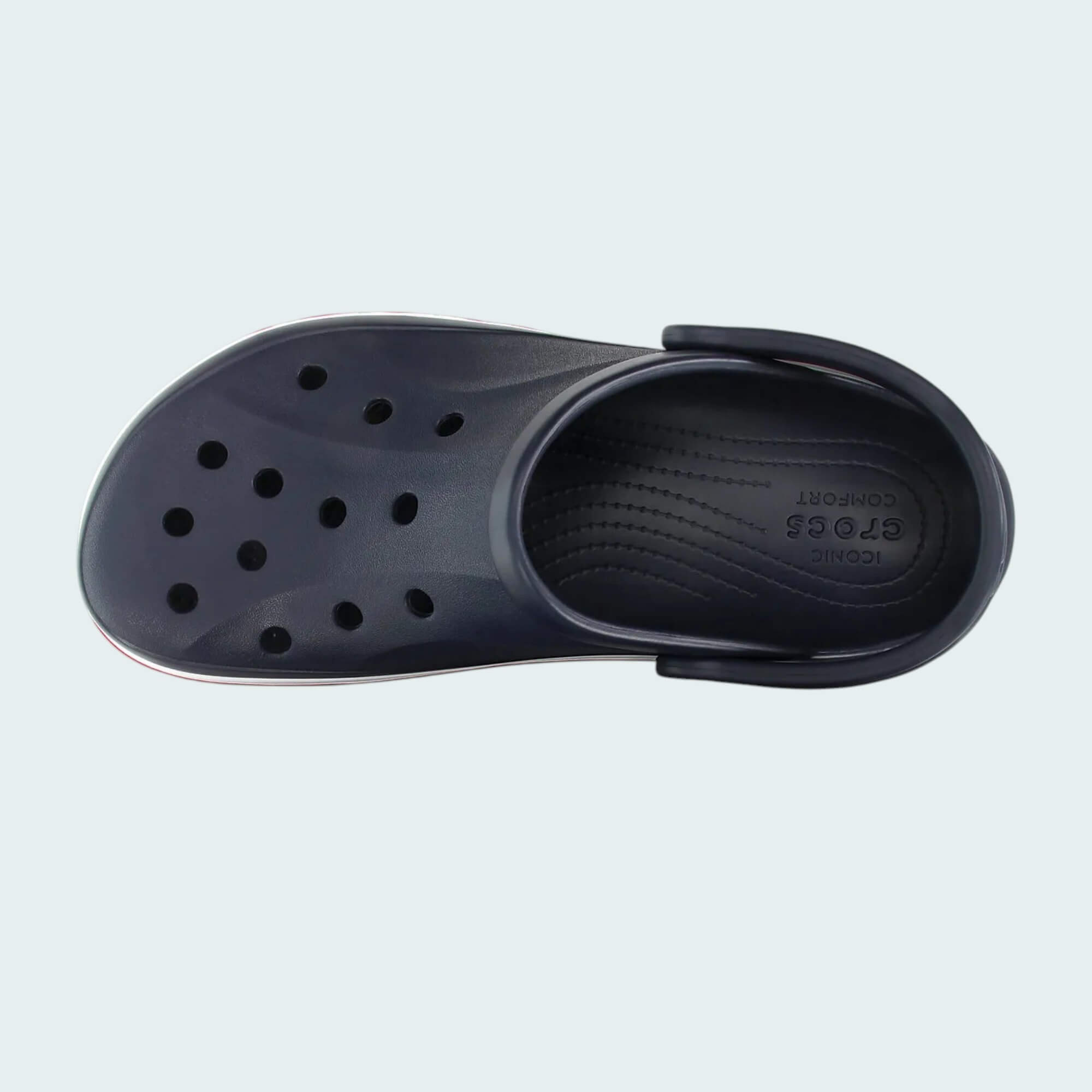 Crocs Bayaband clog in Navy Blue colorway - top view