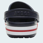 Crocs Bayaband clog in Navy Blue colorway - worn view