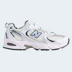 New Balance 530 White Silver Navy sneaker - main view
