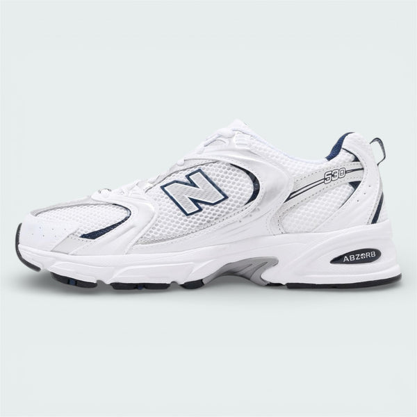 New Balance 530 White Silver Navy - joshoes