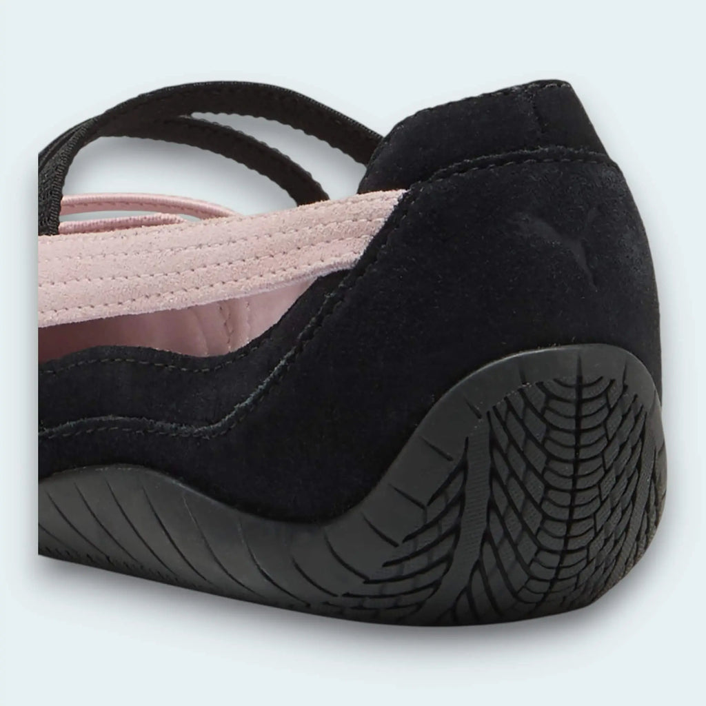 Puma Ballet Flat — Black & Pink - Ballet Flats - joshoes