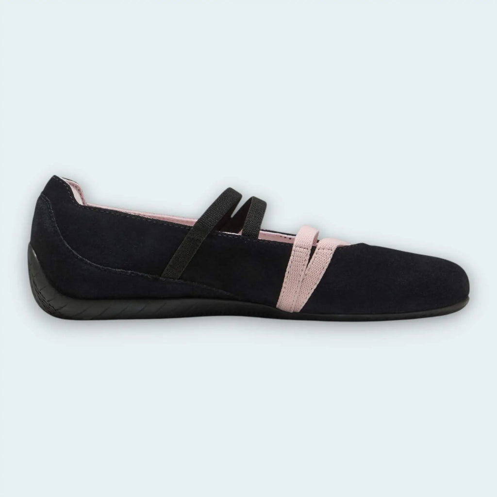 Puma Ballet Flat — Black & Pink - Ballet Flats - joshoes