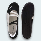 Puma Ballet Flat — Black & white - Ballet Flats - joshoes