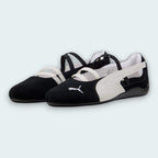 Puma Ballet Flat — Black & white - Ballet Flats - joshoes