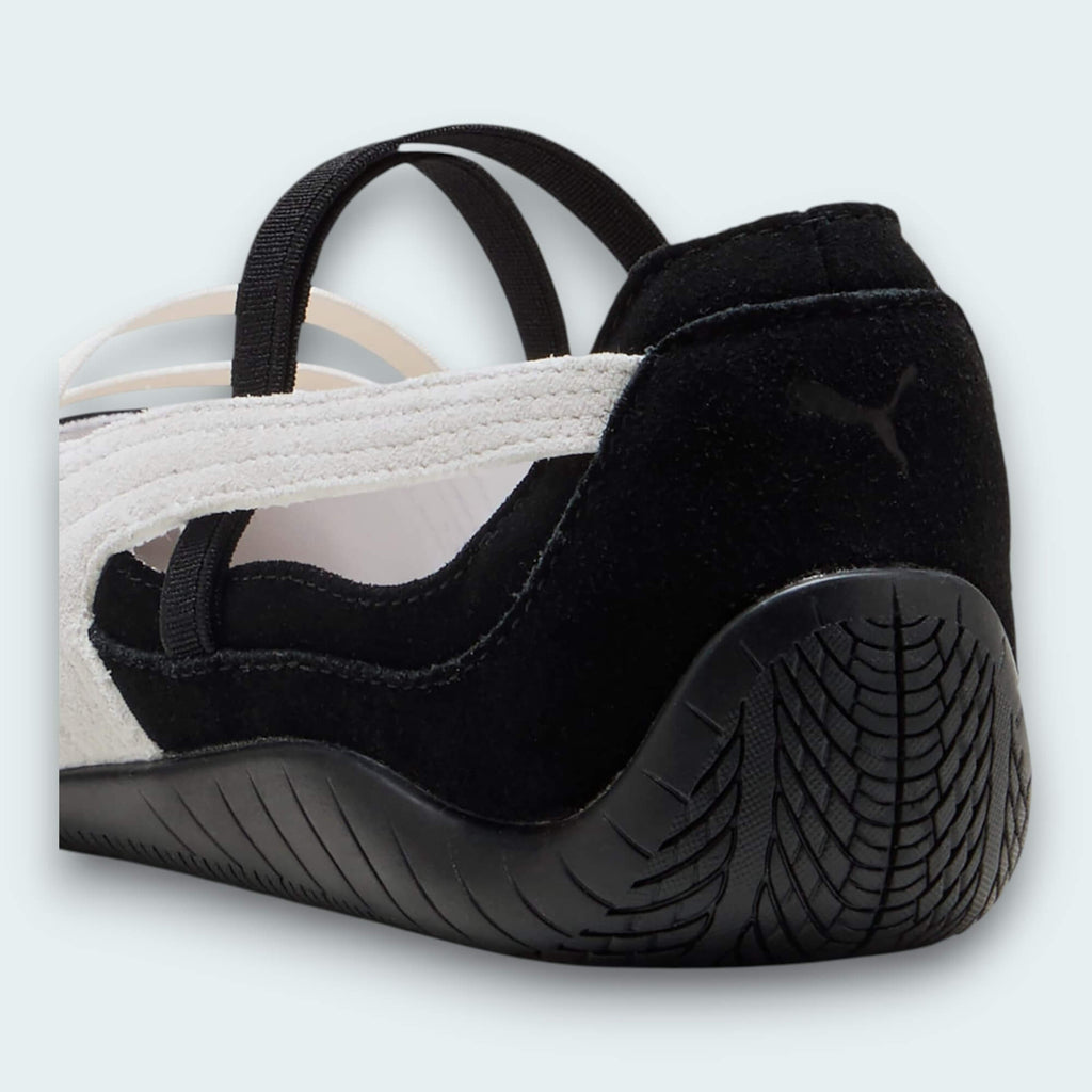 Puma Ballet Flat — Black & white - Ballet Flats - joshoes