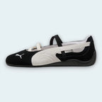 Puma Ballet Flat — Black & white - Ballet Flats - joshoes
